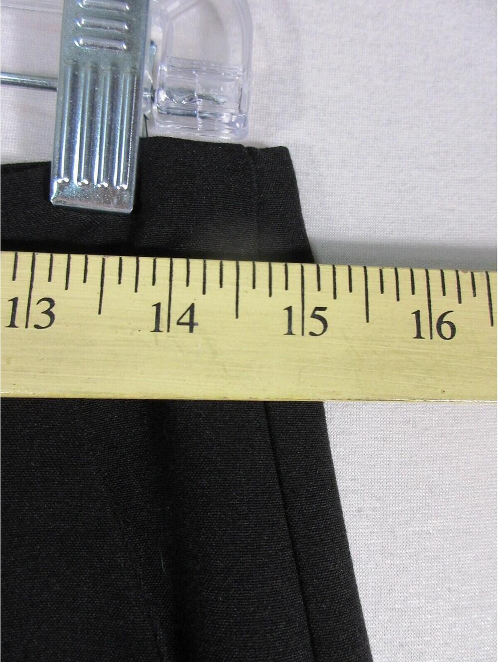 Spacegirlz Womens Straight Trouser Pants High Waist Pockets Size 5 Black - Picture 2 of 6
